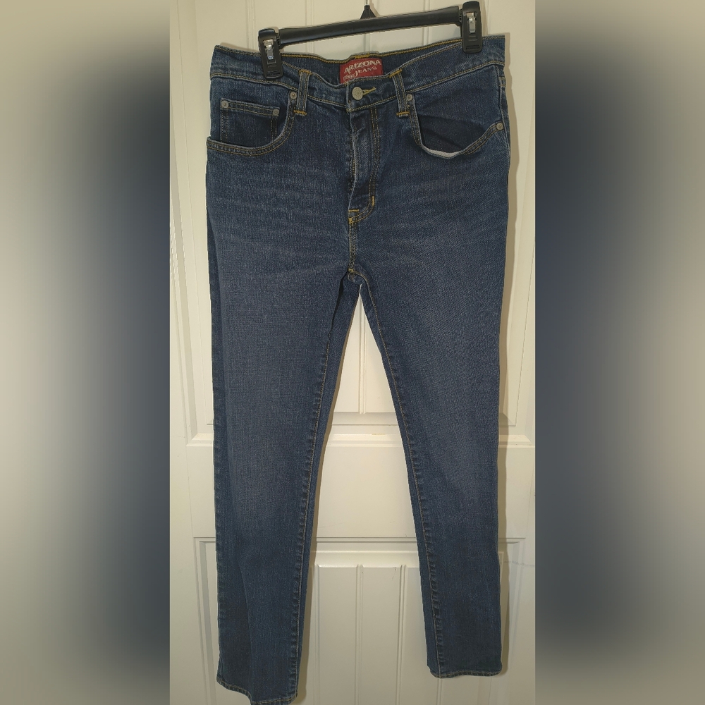 Arizona Jean Co. Original Skinny Jeans Medium Indigo Wash Men's‎ 33x32